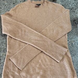 Theory Tan Crew Neck Sweater